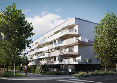 vizualizace bytového domu